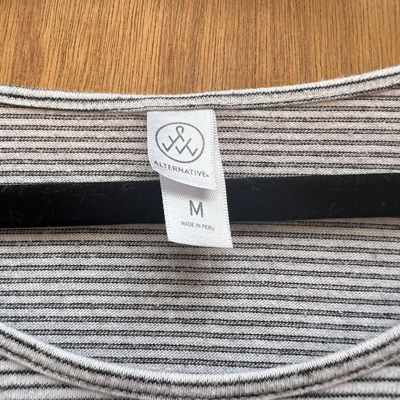CLOSE OUT SALE Alternative Brand (made in Peru) Striped Tee - Size M - Picture 4 of 4